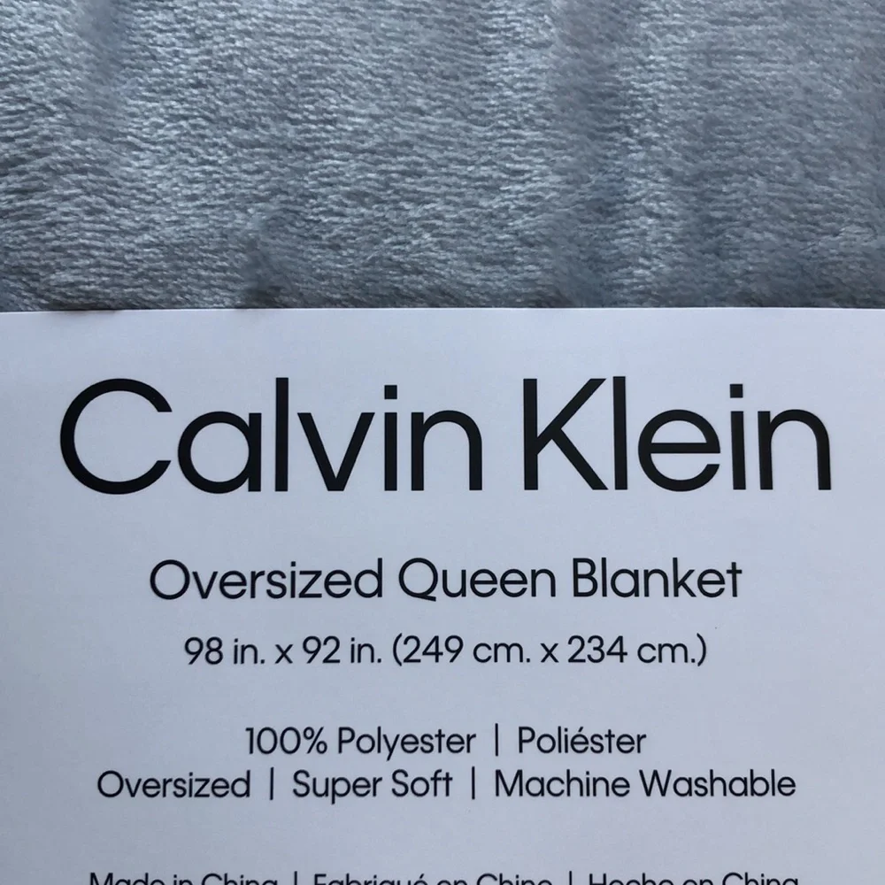 CALVIN Klein Oversized QUEEN Blanket
